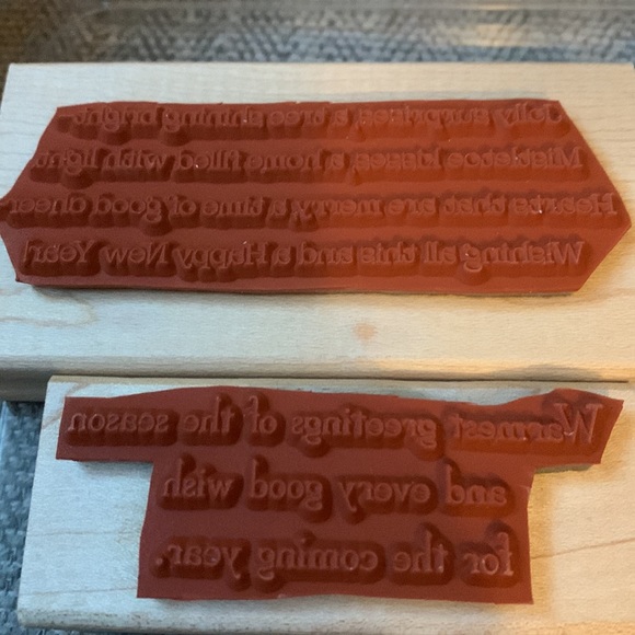 Christmas greetings stamp set - Picture 9 of 9